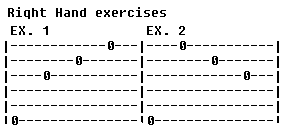 Right Hand Exercises 1 and 2
