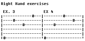 Right Hand Exercises 3 and 4